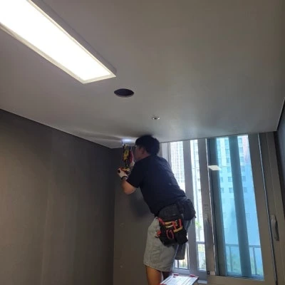 광주 더파크비스타데시앙 시스템에어컨 알파룸 추가설치 후기 · 시공 사진 6