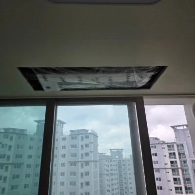 남양주 진접 신안인스빌 시스템에어컨 4대 설치 후기, 구축 아파트 인테리어 현장 시공 · 시공 사진 11