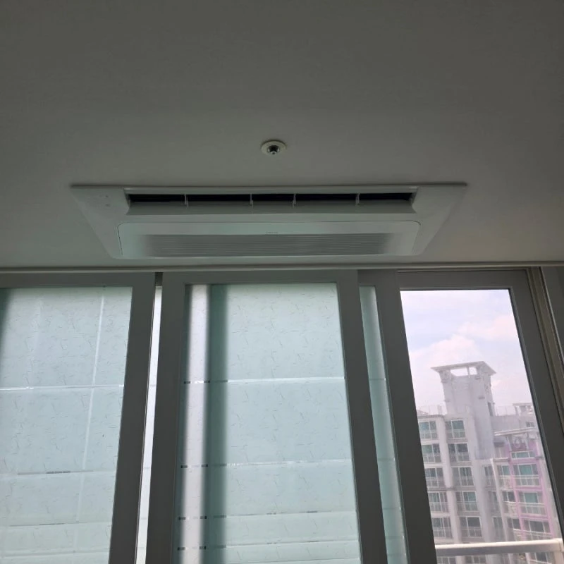 남양주 진접 신안인스빌 시스템에어컨 4대 설치 후기, 구축 아파트 인테리어 현장 시공 · 시공 사진 19
