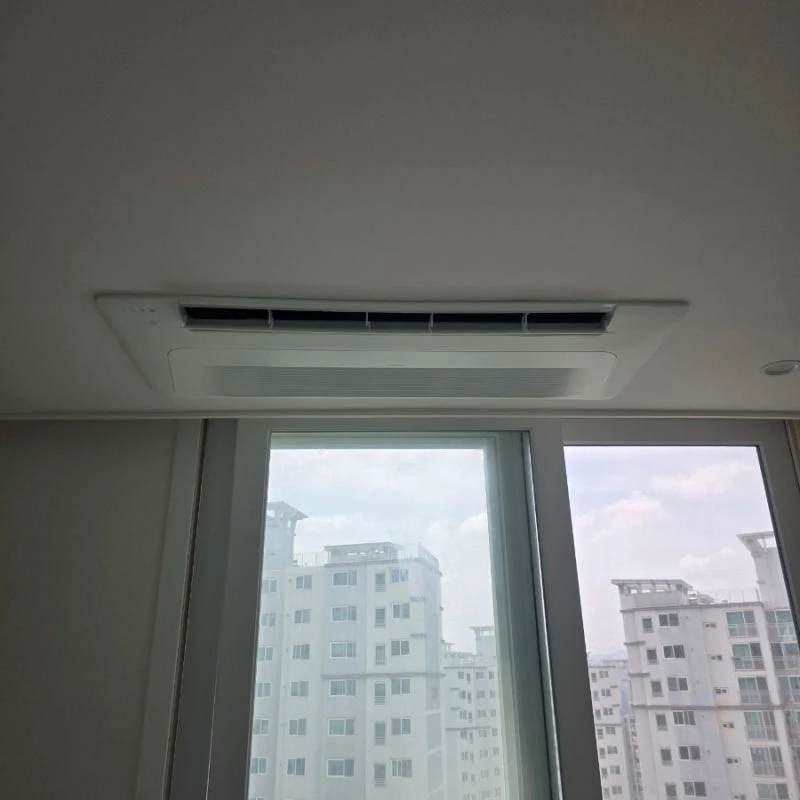 남양주 진접 신안인스빌 시스템에어컨 4대 설치 후기, 구축 아파트 인테리어 현장 시공 · 시공 사진 20