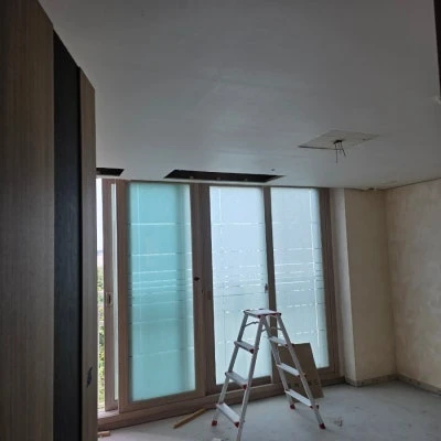 진접 신안인스빌 인테리어 공정에 맞춘 시스템에어컨 신규 설치 시공 후기 · 시공 사진 3