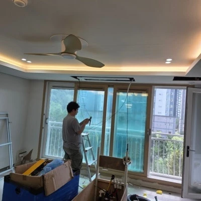 동탄역 더힐 10년 차 구축 아파트 시스템에어컨 설치 시공 사례와 주의사항 · 시공 사진 16