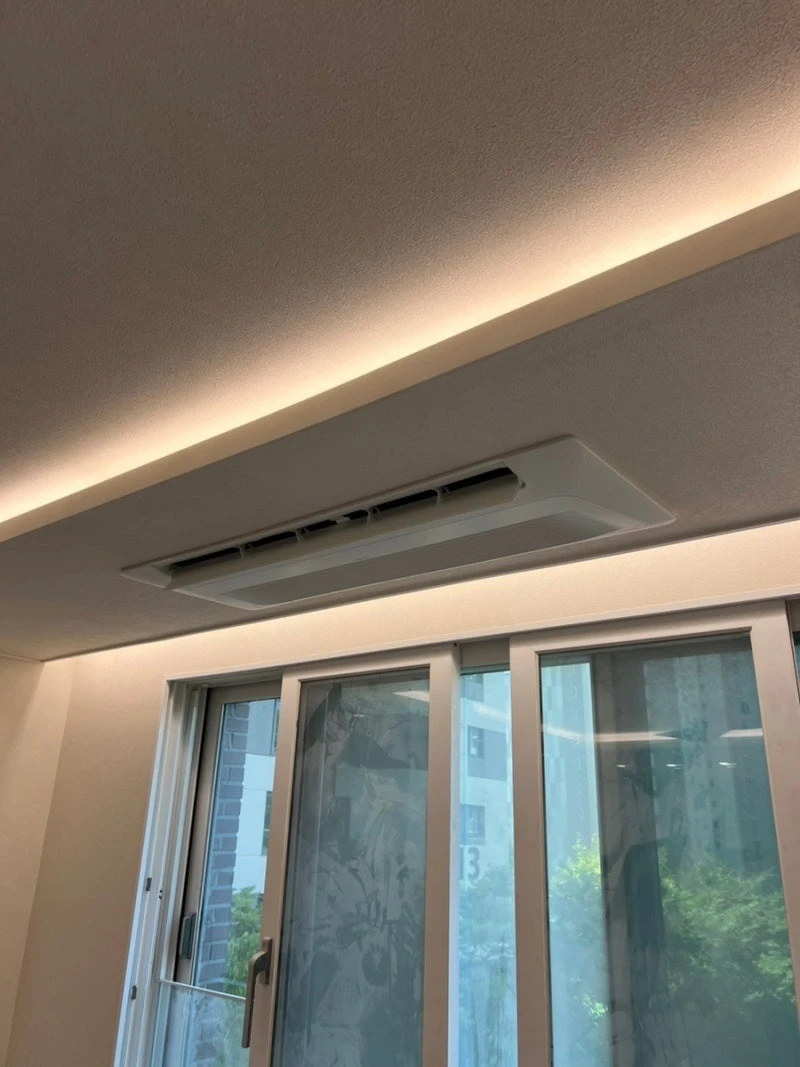 동탄 목동 이편한세상 시스템에어컨 마감작업 후기 · 시공 사진 6