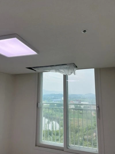 진천 영무예다음 시스템에어컨 마감작업 후기 · 시공 사진 4