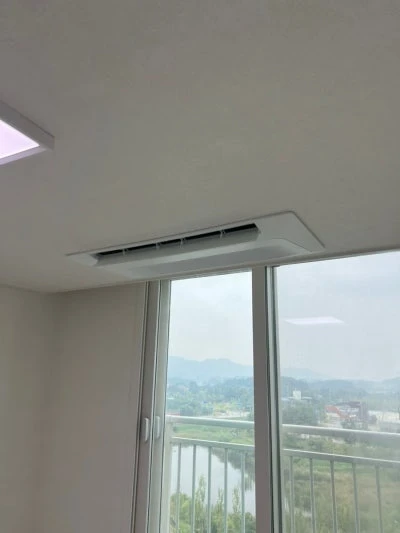 진천 영무예다음 시스템에어컨 마감작업 후기 · 시공 사진 8