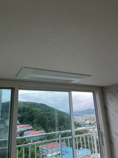 남양주 진접 원일궁의문 시스템에어컨 마감작업 후기 · 시공 사진 2