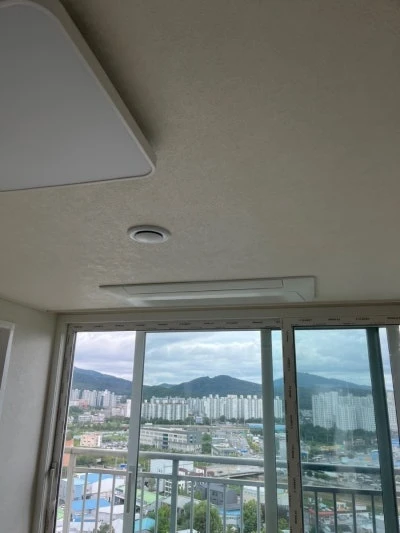 남양주 진접 원일궁의문 시스템에어컨 마감작업 후기 · 시공 사진 3