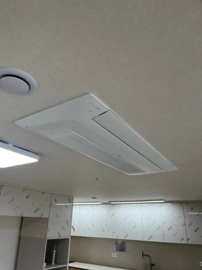 남양주 진접 원일궁의문 시스템에어컨 마감작업 후기 · 시공 사진 8
