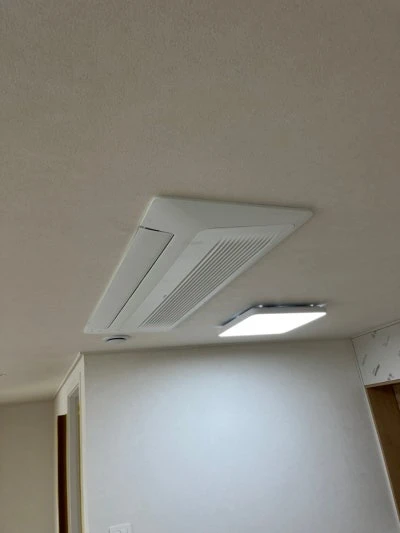 남양주 진접 원일궁의문 시스템에어컨 마감작업 후기 · 시공 사진 12