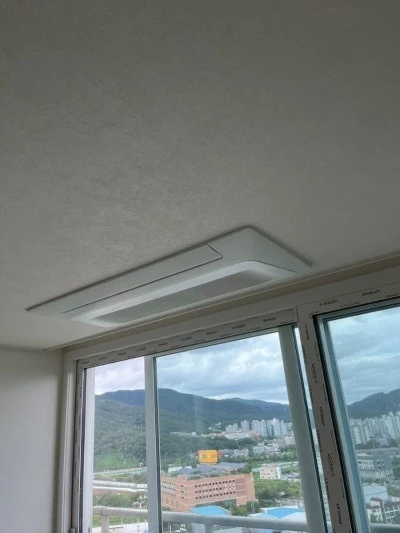 남양주 진접 원일궁의문 시스템에어컨 마감작업 후기 · 시공 사진 15